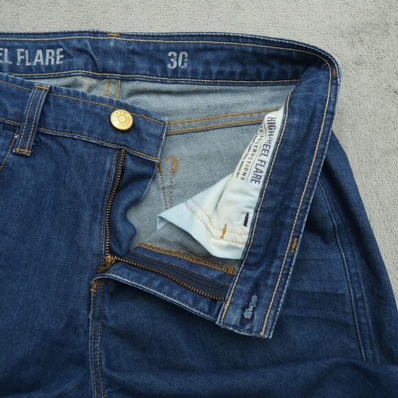 J. Crew Jeans Women's Size 30 Blue Mid-Rise High-Heel Flare Denim 31" Inseam - Picture 2 of 16